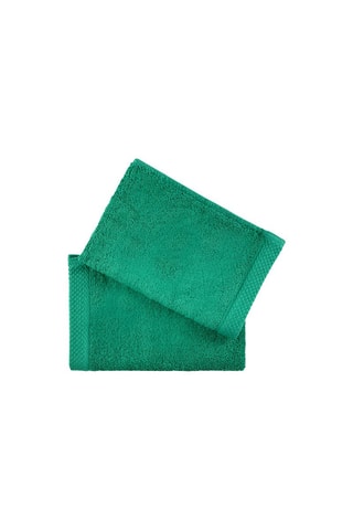 2 toalhas Verde-jade - 30 x 50 cm