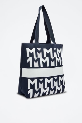 Tote bag  - Bleu marine et blanc