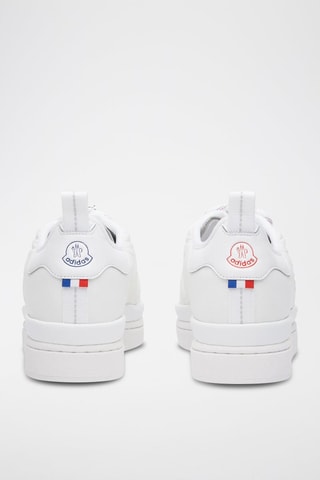 Sneakers plateformes en cuir Moncler x Adidas Originals - Blanc