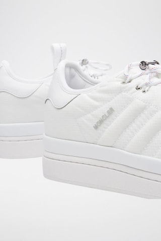 Sneakers plateformes en cuir Moncler x Adidas Originals - Blanc