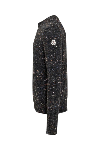 Pull en laine Tab Logo - Noir