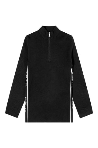 Pull en laine vierge Contrast - Noir
