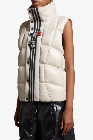 Gilet sans manches Moncler x Adidas Originals - Blanc