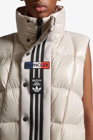 Gilet sans manches Moncler x Adidas Originals - Blanc