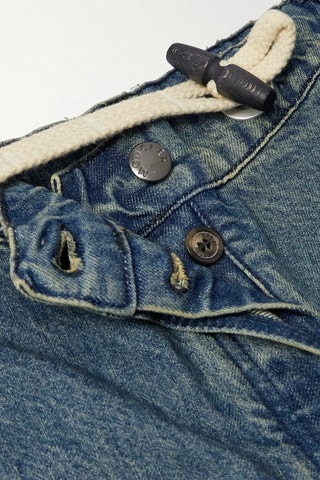 Jean large Moncler Genius x Palm Angels - Bleu