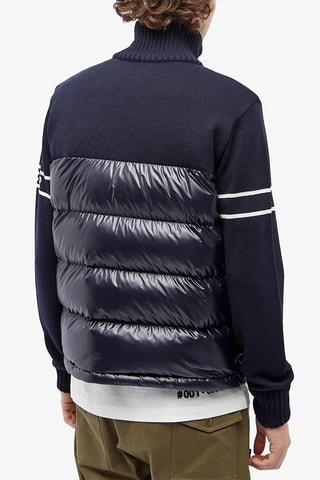 Veste en laine Blend Down - Bleu marine