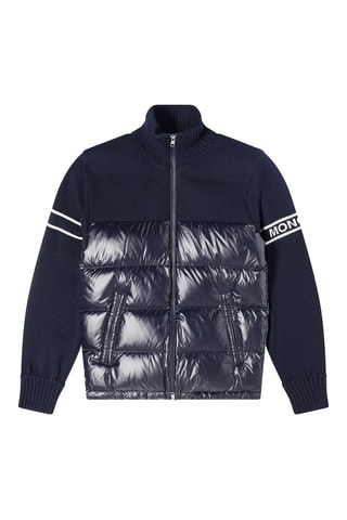 Veste en laine Blend Down - Bleu marine
