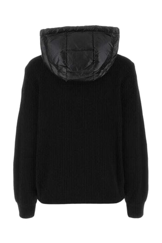 Veste à capuche en laine - Noir