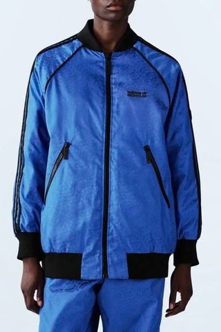 Bomber réversible Moncler x Adidas Originals - Bleu et noir