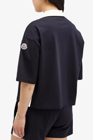 Polo Contrast - Bleu marine