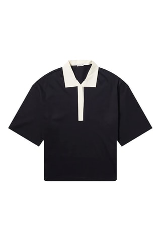 Polo Contrast - Bleu marine
