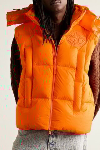 Doudoune sans manches à capuche Moncler Genius x Roc Nation - Orange