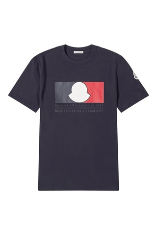 T-shirt Box Logo - Bleu marine