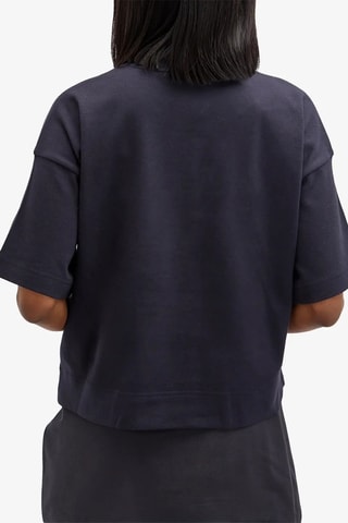 T-shirt Boxy Logo - Bleu marine