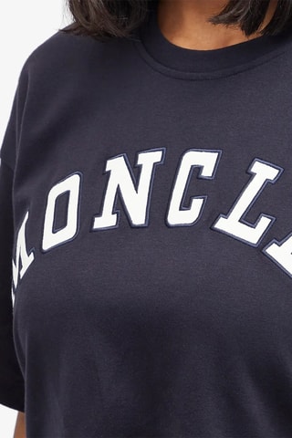 T-shirt Boxy Logo - Bleu marine