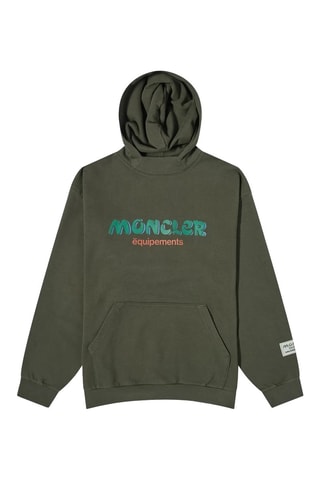 Sweat à capuche Moncler Genius x Salehe Bembury - Vert foncé