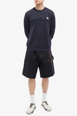 Sweat Trademark Logo Crew - Bleu marine