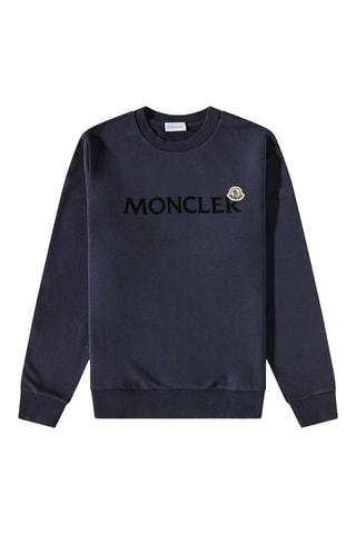 Sweat Trademark Logo Crew - Bleu marine