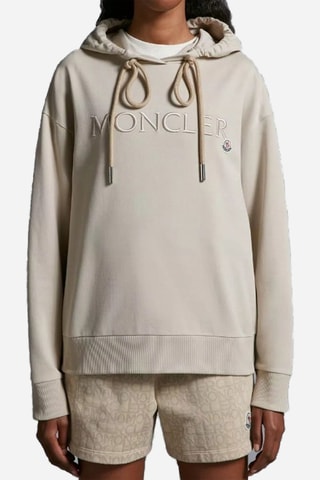Sweat à capuche Logo - Beige