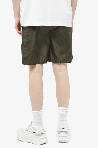 Short de bain Badge Logo - Kaki