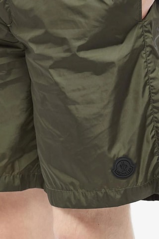 Short de bain Badge Logo - Kaki