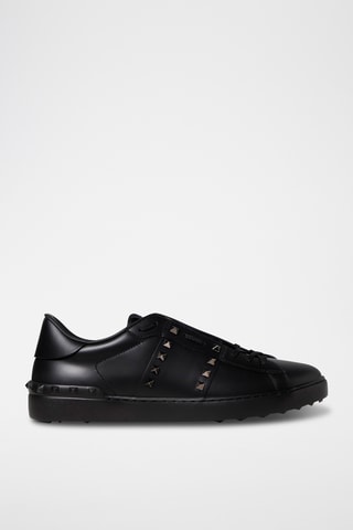 Sapatilhas em couro - Preto - Valentino