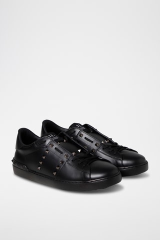 Sapatilhas em couro - Preto - Valentino