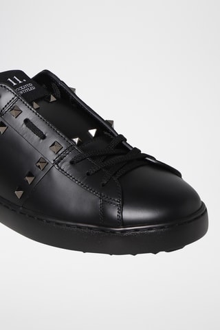 Sapatilhas em couro - Preto - Valentino