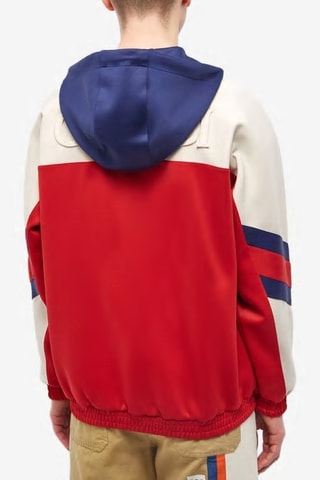 Sweat com capuz - Vermelho e marfim - Gucci