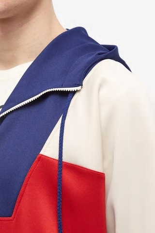 Sweat com capuz - Vermelho e marfim - Gucci