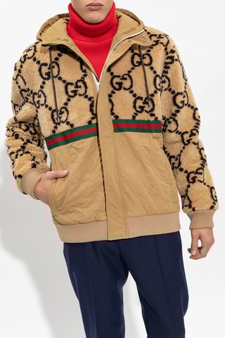 Bomber em lã - Bege - Gucci