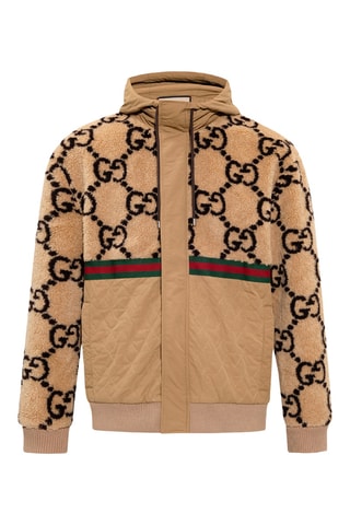 Bomber em lã - Bege - Gucci