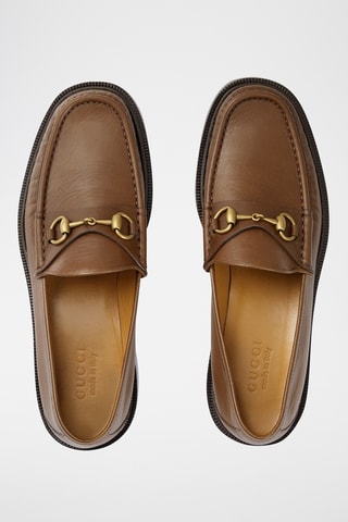 Mocassins em couro - Castanho - Gucci