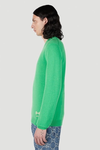 Camisola em caxemira - Verde - Gucci