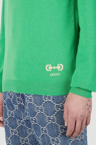 Camisola em caxemira - Verde - Gucci