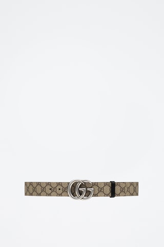 Cinto reversível em couro - Bege - Gucci