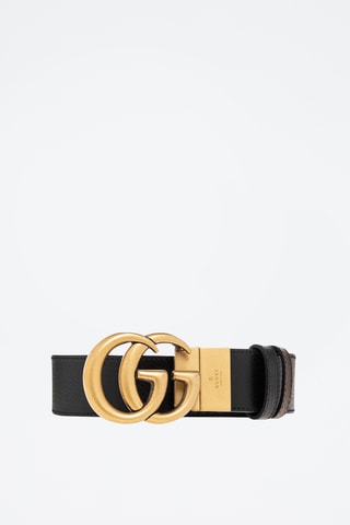 Cinto reversível em couro - Preto - Gucci