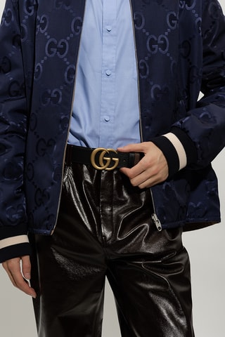 Cinto reversível em couro - Preto - Gucci