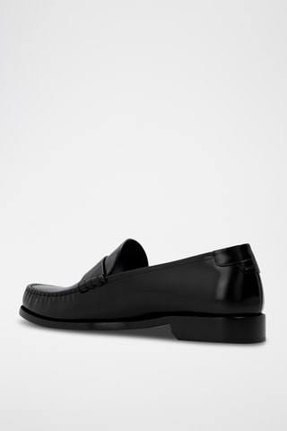 Mocassins em couro envernizado - Preto - Saint Laurent