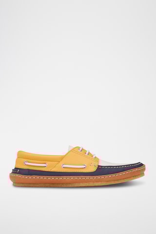 Sapatos de vela em couro - Amarelo e laranja - Saint Laurent
