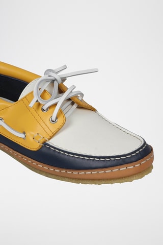 Sapatos de vela em couro - Amarelo e laranja - Saint Laurent