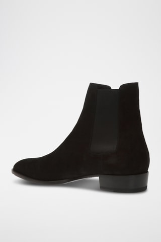 Botins Chelsea em nobuck - Preto - Saint Laurent