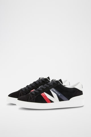 Sapatilhas subidas em couro - Preto - Moncler