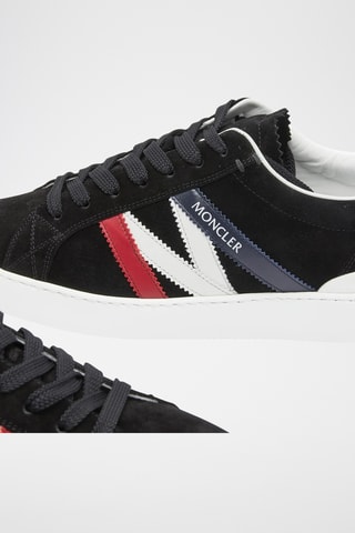 Sapatilhas subidas em couro - Preto - Moncler