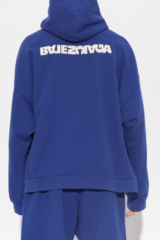 Sweater met Capuchon - Indigoblauw