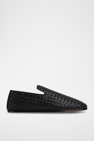 Slippers em couro - Preto - Bottega Veneta