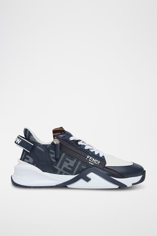 Sapatilhas em couro - Azul-noite - Fendi