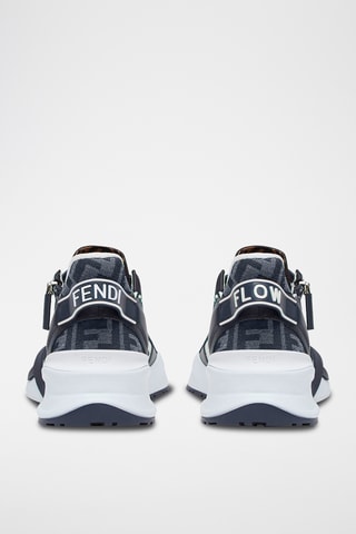 Sapatilhas em couro - Azul-noite - Fendi