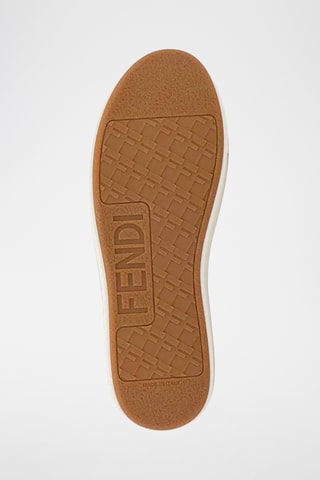Sapatilhas em couro - Azul-marinho - Fendi