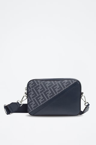 Mala a tiracolo de couro - Azul-marinho - Fendi